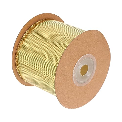 ARTIBETTER 1 Rolle Festliches Geschenkband Naturband Zum Einpacken Geschenkband Bündelband Geschenkpapierband Golden Metallic Line von Artibetter