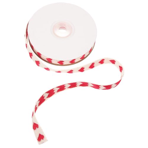 ARTIBETTER 1 Rolle Geschenkangebot Herzen Bänder Zum Basteln Band Zum Verpacken Paketband Dekoratives Band Valentinstag Schleifen Zum Verpacken Gestaltetes Geschenkband Polyester Baumwolle von Artibetter