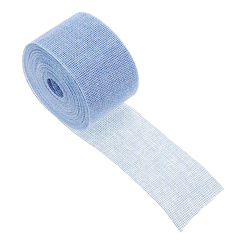 ARTIBETTER 1 Rolle Gurtbandimitat Aus Leinen Handwerksband Sackleinenband Dekorative Banddekoration Bunte Bänder Festival-partyband Bänder Zum Verpacken Dickes Band Trimmen Betäuben Blue von Artibetter