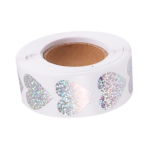 ARTIBETTER 1 Rolle Herzförmige Selbstklebende Etiketten Aufkleberrolle für Diy Projekte Verpackungen und Partys Versiegeln von Geschenken und Lebensmittelverpackungen von Artibetter