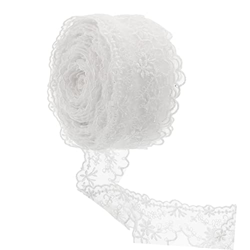 ARTIBETTER 1 Rolle Hochwertiges Spitzenband Netzstoff Yards für Hochzeitskleider Diy Projekte Kleidung Vielseitig Einsetzbar Bastelarbeiten und Dekoration von Artibetter