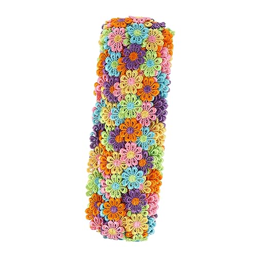 ARTIBETTER 1 Rolle Lace Ribbon für Diy Projekte Yards Spitzenband mit Floralem Muster für Kleidung Bastelarbeiten und Hochzeitsdekoration Langlebig und Farbecht zum Verzieren und Reparieren von Artibetter