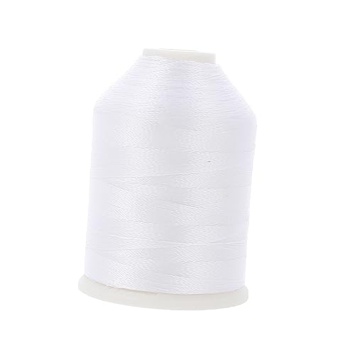 ARTIBETTER 1 Rolle Leuchtendes Stickgarn Nähmaschine Rot DIY Nähgarn Nähzubehör Professionelles Stickgarn T Shirt Garn Weißes Polyester von Artibetter