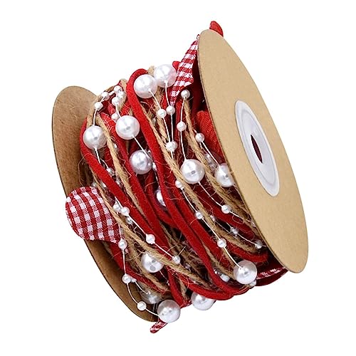 ARTIBETTER 1 Rolle Liebesperlenkettenband dekoration geschenkband geschenkpakete romantic Basteln verdrahtetes Band Blumenwickelbandverzierung Blumenstraußband selber machen Polyester rot ARTIBETTER 1 Rolle Liebesperlenkettenband dekoration geschenkband geschenkpakete romantic Basteln verdrahtetes Band Blumenwickelbandverzierung Blumenstraußband selber machen Polyester rot von Artibetter