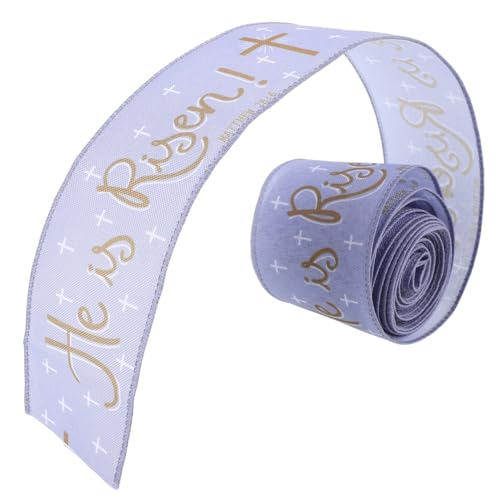 ARTIBETTER 1 Rolle Osterband Geschenkbänder Festliches Festliche Bänder geschenkverpackung Ostern Geschenkideen Valentinstag-Band mit Drahtrand Kranzband für den Außenbereich Stoff ARTIBETTER 1 Rolle Osterband Geschenkbänder Festliches Festliche Bänder geschenkverpackung Ostern Geschenkideen Valentinstag-Band mit Drahtrand Kranzband für den Außenbereich Stoff von Artibetter