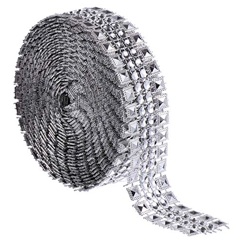 ARTIBETTER 1 Rolle Reihe Von Diamant Imitationen Wohnkultur Schleife Strassband Hotfix Dekorativ Funkeln Trimmen Hochzeitsdekor Kuchendekoration Bunt Kleidung Passend Plastik Silver ARTIBETTER 1 Rolle Reihe Von Diamant Imitationen Wohnkultur Schleife Strassband Hotfix Dekorativ Funkeln Trimmen Hochzeitsdekor Kuchendekoration Bunt Kleidung Passend Plastik Silver von Artibetter