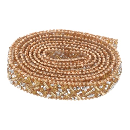 ARTIBETTER 1 Rolle Runde Perlen Und Diamantdekorationen Strasssteine ​​nähen Edelsteine Glänzendes Handwerk Dickes Band Kleidung Accessoire Kleidungsversorgung Plastik von Artibetter