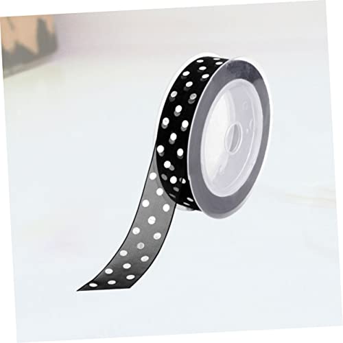 ARTIBETTER 1 Rolle Schleifenband Band Zum Verpacken Bänder Für Lieferungen Stoff Hochzeit Party Dünnes Band Spitzenband Diy-netzband Büro Dekorationen Sackleinenband Für Bogen Black von Artibetter