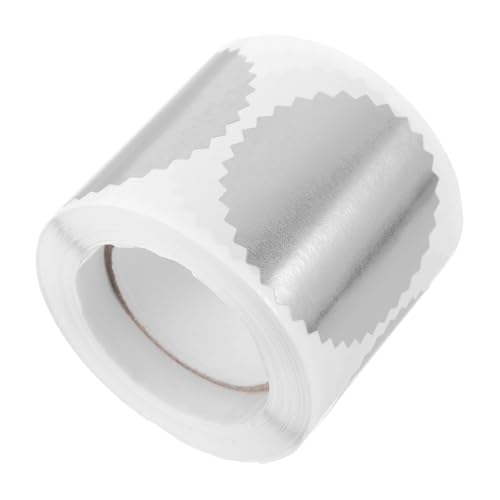 ARTIBETTER 1 Rolle Silber Geprägte Aufkleber Lackaufkleber Grad Aufkleber Blanke Silberne Prägeaufkleber Aufkleber Kreisaufkleber Zum Prägen Geprägte Folie Pergaminpapierbasis ARTIBETTER 1 Rolle Silber Geprägte Aufkleber Lackaufkleber Grad Aufkleber Blanke Silberne Prägeaufkleber Aufkleber Kreisaufkleber Zum Prägen Geprägte Folie Pergaminpapierbasis von Artibetter