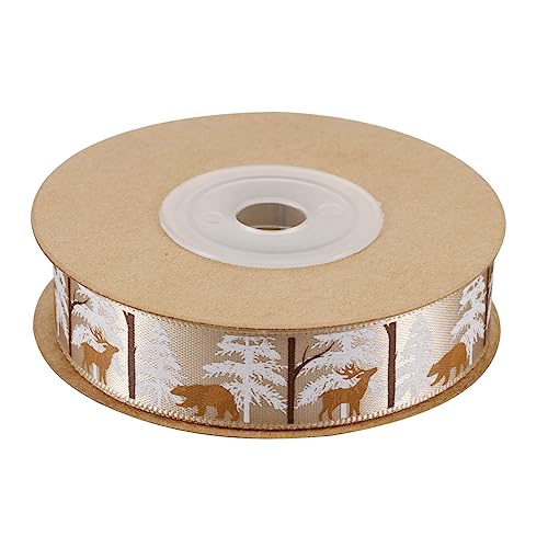 ARTIBETTER 1 Rolle Tiermotiv Geschenkband Druckband für DIY Geschenkverpackungen Weihnachtsdekorationsband für Festliche Anlässe und Bastelprojekte von Artibetter