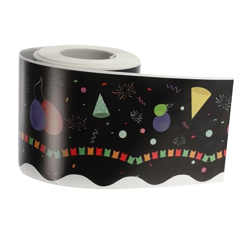 ARTIBETTER 1 Rolle bürodeko büro dekoration dekoaufkleber Aufkleber mit Grenzen Wanddekoration Randbesatz mit Cartoon-Muster Festival Pinnwand Grenze Aufkleber aus beschichtetem Papier Black ARTIBETTER 1 Rolle bürodeko büro dekoration dekoaufkleber Aufkleber mit Grenzen Wanddekoration Randbesatz mit Cartoon-Muster Festival Pinnwand Grenze Aufkleber aus beschichtetem Papier Black von Artibetter