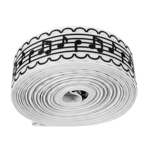 ARTIBETTER 1 Rollenbox Musiknotenband Verpackung Basteln -Bastelband Packband Geschenkband präsentieren Band umwickeln Festival-Packgurt DIY-Bastelband Stoff von Artibetter
