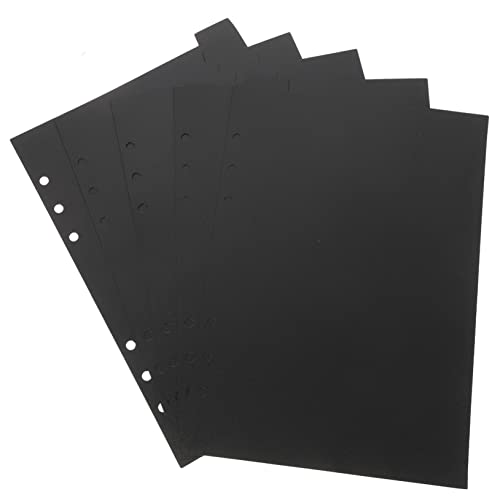 ARTIBETTER 1 Satz A5 Schwarze Partition Kategorieseitenteiler A5-papierteiler Spitze Teilen Der Registerkarten Ordnertrenner Löcher Buchseite Bindelaschen Bindemittel Schulteiler Pp 5 Stück von Artibetter