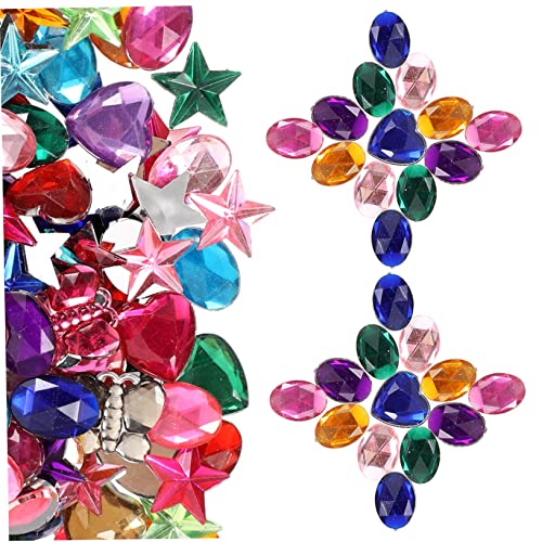 ARTIBETTER 1 Satz Acryldiamanten Zum Basteln Hotfix Nagelschmuck Und Charms Set Mit Strasssteinen Bunt Kind Gesicht Edelsteine ​​juwelen Diamanten Für Kunsthandwerk 400 Stück von Artibetter