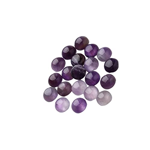 ARTIBETTER 1 Satz Amethyst Patch Halbkostbare Steine Perlen Für Schmuckhersteller Edelsteine Cabochons Mit Flacher Rückseite Amethyst-stein-cabochons Cabochon-perlen Violett 20 Stück von Artibetter