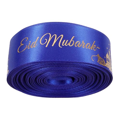ARTIBETTER 1 Satz Banddekoration Bänder Umwickeln Bänder Zum Verpacken Dekorationen Mubarak Binden Worte Packband Vorhanden Wickelband Geschenkband Paketband Für Handwerk Polyester 2 Stück von Artibetter