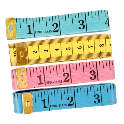 ARTIBETTER 1 Satz Bandmaßnahmen Stoffband Körpermaßband Maßband Nähen Kleidung Tapeline-werkzeuge Messwerkzeug Nähzubehör Bequemes Maßband Pvc-kunststoff 4 Stück von Artibetter