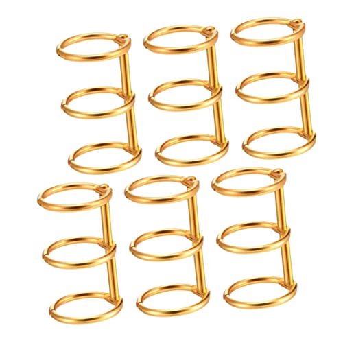 ARTIBETTER 1 Satz Bindemittel Lose Blattringe Loseblattringe Ordnerringe Spiralblock Tragbar Büromaterial Bürozubehör Schnellhefter Loseblatt-notizbuchspulen Sprengring Metall Golden 6 Stück ARTIBETTER 1 Satz Bindemittel Lose Blattringe Loseblattringe Ordnerringe Spiralblock Tragbar Büromaterial Bürozubehör Schnellhefter Loseblatt-notizbuchspulen Sprengring Metall Golden 6 Stück von Artibetter