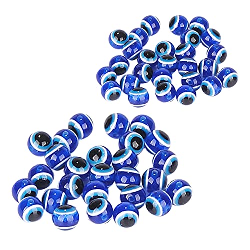 ARTIBETTER 1 Satz Blauäugige Resin Rundperlen Für Diy Schmuckherstellung Perlen Für Armbänder Und Bastelprojekte Blau 400 Stück von Artibetter