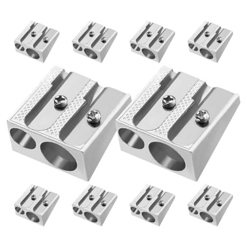 ARTIBETTER 1 Satz Bleistiftspitzer Zeichnung Mini -bleistiftschärfer Kunst Anspitzer Für Buntstiftspitzer Aluminiumlegierung Silver 10 Stück ARTIBETTER 1 Satz Bleistiftspitzer Zeichnung Mini -bleistiftschärfer Kunst Anspitzer Für Buntstiftspitzer Aluminiumlegierung Silver 10 Stück von Artibetter
