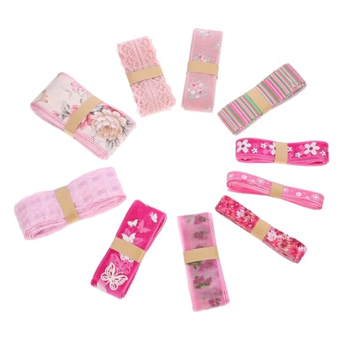 ARTIBETTER 1 Satz Blumengebiet Band Dekorationen Reben Für Chiffon Fälschung Handgefertigtes Kleiderband Farbiges Band Dekoratives Blumenband Geschenkband Zum Geburtstag Polyester 10 Stück von Artibetter