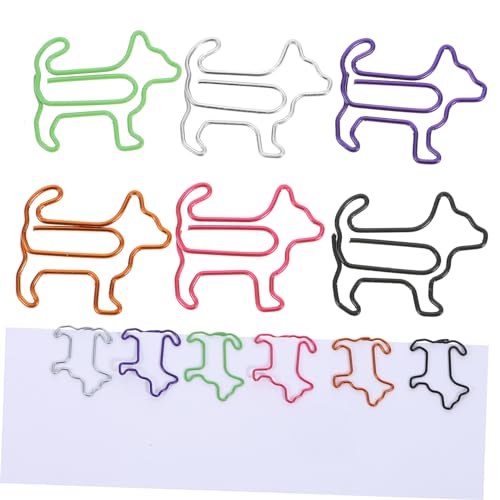 ARTIBETTER 1 Satz Büroklammer Für Welpen Süße Büroklammern Papier Hundezubehör Hund Büroklammern Hochzeit Kleine Clips Kleine Büroklammern Büro Büroklammern Rostfreier Stahl 60 Stück von Artibetter