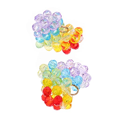ARTIBETTER 1 Satz Bunte Glasperlen Charms Für Diy Schmuckherstellung Kreative Bastelmaterialien Für Ohrringe Armbänder Und Mehr Für Persönliche Projekte Und 2 Stück von Artibetter