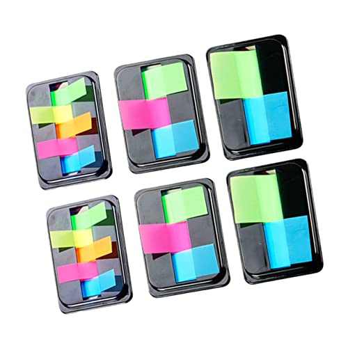 ARTIBETTER 1 Satz Bunte Haftnotizen Boxen Mit Kreativen Seitenmarkierungen Neonfarbigen Tabs Und Selbstklebenden Memo Notizen Für Bücher Dokumente Und To Do Listen Hervorheben Und 6boxen von Artibetter