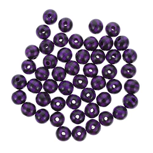 ARTIBETTER 1 Satz Bunte Holzperlen Im Karomuster Diy Bastelperlen Für Schmuckherstellung Armbänder Und Hautfreundlich Vielseitig Einsetzbar Spacer Beads 50 Stück von Artibetter
