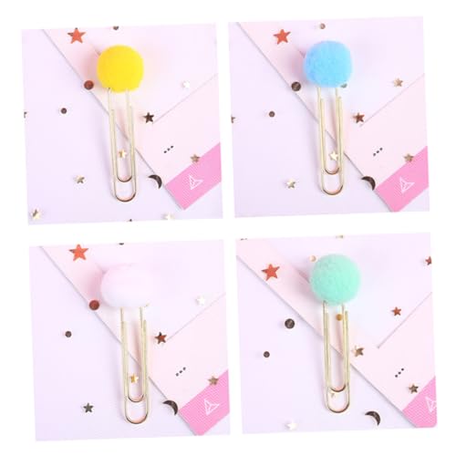 ARTIBETTER 1 Satz Bunte Pompon Papierklammern Metal Bookmark Clips Rot Weiß Grün Und Blau Kreative Büroklammern Für Notizen Fotos Und Dokumente 18 Stück ARTIBETTER 1 Satz Bunte Pompon Papierklammern Metal Bookmark Clips Rot Weiß Grün Und Blau Kreative Büroklammern Für Notizen Fotos Und Dokumente 18 Stück von Artibetter