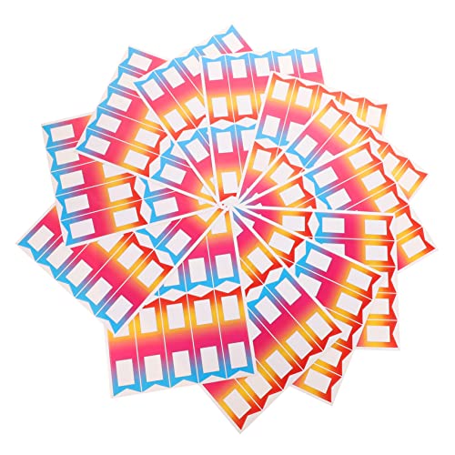 ARTIBETTER 1 Satz Buntes Bleistift Aufkleber Set Selbstklebende Etiketten für Schule Praktische Klassifizierungssticker für Ordnung und Beschriftung von Gegenständen von Artibetter
