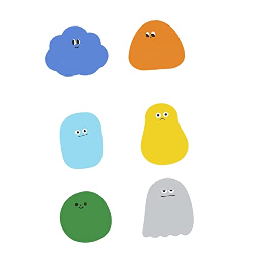 ARTIBETTER 1 Satz Cartoon Haftnotizen Bunte Selbstklebende Erinnerungssticker Für Büro Schule Und Zuhause Für Notizen Termine Und Planung Zufälliger Stil 6 Stück von Artibetter