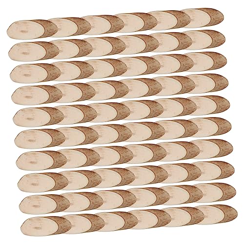 ARTIBETTER 1 Satz DIY Holzscheiben Oval Holz für Hochzeitsdekorationen Bastelarbeiten und Projekte Polierte Holzscheiben für Gestaltung und Dekorationen von Artibetter