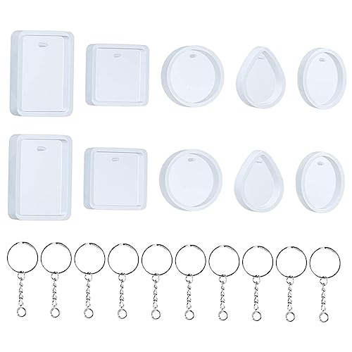 ARTIBETTER 1 Satz DIY Schlüsselanhänger Form handwerkliche Herstellung von Formen DIY Bastelform Gießform für Anhänger DIY Anhängerform Formen zur Herstellung von Anhängern Kieselgel von Artibetter