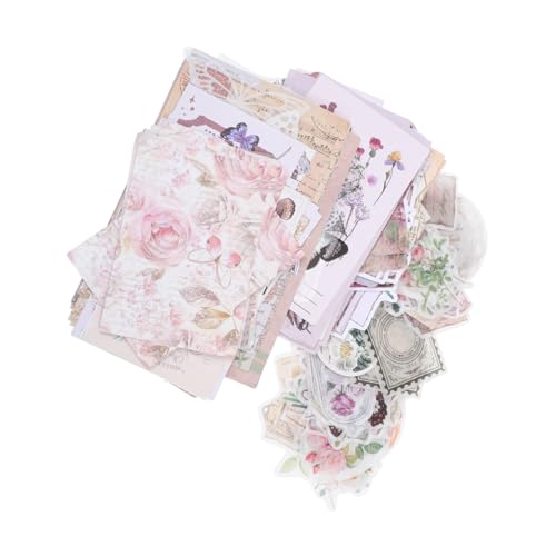 ARTIBETTER 1 Satz Dekorative Papiere für Scrapbooking Retro Sticker für Tagebuch und Notizbuch Vielseitige Diy Materialien für Kreative Projekte für Fotos und Handgemachte Karten von Artibetter