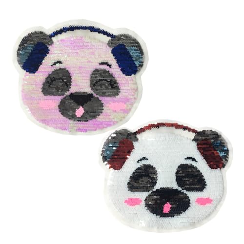 ARTIBETTER 1 Satz Dekorative Stickerei Patches Panda Ohrhörer Mit Wendesequins Farbwechselnde Patches Für Kleidung Applikationen Für Jeans Und Jacken 2 Stück ARTIBETTER 1 Satz Dekorative Stickerei Patches Panda Ohrhörer Mit Wendesequins Farbwechselnde Patches Für Kleidung Applikationen Für Jeans Und Jacken 2 Stück von Artibetter