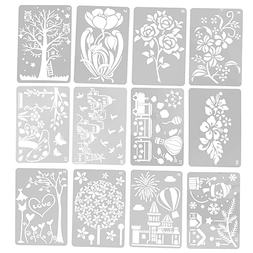 ARTIBETTER 1 Satz Diy Handwerk Schablonen Wiederverwendbare Hohle Malerei Vorlagen für Scrapbooking Tagebuch und Projekte für Verschiedene Oberflächen von Artibetter