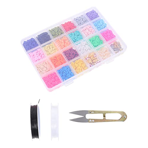 ARTIBETTER 1 Satz Diy Polymer Clay Spacer Beads Farbige Runde Perlen für Schmuckherstellung für Armbänder Diy Projekte und Bastelarbeiten von Artibetter