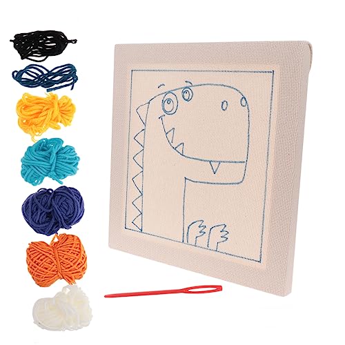 ARTIBETTER 1 Satz Diy Stickerei Materialset für Jugendliche Handgemachte Bastelwerkzeuge ohne Stanznadel und Stativ Dinosaurier Muster für Anfänger und Kreative Projekte ARTIBETTER 1 Satz Diy Stickerei Materialset für Jugendliche Handgemachte Bastelwerkzeuge ohne Stanznadel und Stativ Dinosaurier Muster für Anfänger und Kreative Projekte von Artibetter