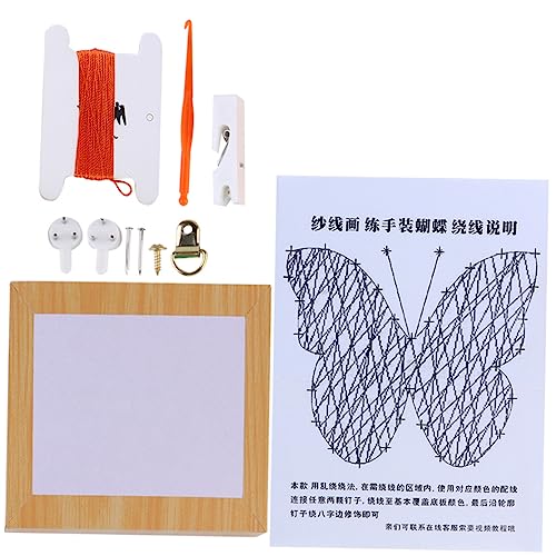 ARTIBETTER 1 Satz Diy Wandleuchte Nagelwicklung Malerei Bastelset Schmetterlingsmuster Diy Zubehör für Wanddekoration und Handwerkskunst ARTIBETTER 1 Satz Diy Wandleuchte Nagelwicklung Malerei Bastelset Schmetterlingsmuster Diy Zubehör für Wanddekoration und Handwerkskunst von Artibetter