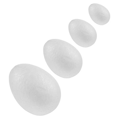 ARTIBETTER 1 Satz Eier Aus Styropor Creme Eier Gesprenkelte Eier Für Eier Mit Schaum Bemalen Vor Mini-eier Künstlich Eier Bemalen Kleinkinder Ei Licht Ball Weiß 24 Stück von Artibetter