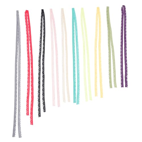 ARTIBETTER 1 Satz Elastisches Spitzenband Für Diy Projekte Bunte Borte Für Hochzeitsdekoration Kleidung Und Handwerk Pro Vielseitig Einsetzbar Leicht Zuschneidbar 10 Stück von Artibetter