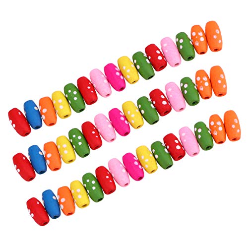 ARTIBETTER 1 Satz Farbige Holzperlen Bunte Halskettenanhänger Abstandshalter Mini Herstellung Basteln Für Armbänder Multi Schmuck Perlen DIY Perlenzubehör DIY 100 Stück von Artibetter