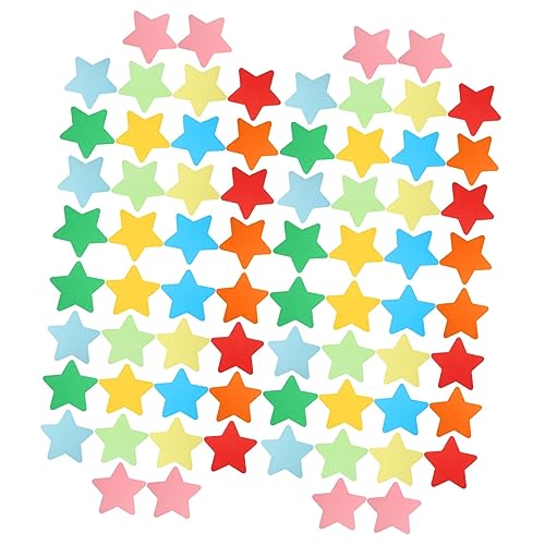 ARTIBETTER 1 Satz Farbige Papiersterndekoration Dekorationen Sternausschnitte Selber Machen Stern-pinnwand-ausschnitte Diy Tapetenausschnitte Ausgeschnittene Sterne 180 Stück von Artibetter