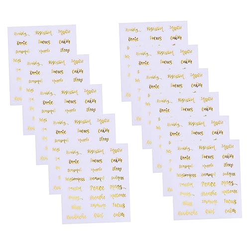 ARTIBETTER 1 Satz Flaschenaufkleber Für Ätherische Öle Etiketten Für Ölflaschen Tülle Personalisierte Sticker Personalisierte Aufkleber Flaschenetikett Aufkleber Für Parfümflaschen 10 Blatt von Artibetter