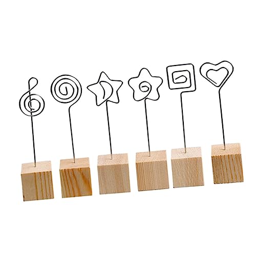 ARTIBETTER 1 Satz Fotoclip Laptop Wann Desktop Inhaber Schreibtisch Büro Accessoires Bildregal Dekoklammern Bilderrahmen Tischdekorationsklammern Mediterrane Clips Hölzern Silver 6 Stück ARTIBETTER 1 Satz Fotoclip Laptop Wann Desktop Inhaber Schreibtisch Büro Accessoires Bildregal Dekoklammern Bilderrahmen Tischdekorationsklammern Mediterrane Clips Hölzern Silver 6 Stück von Artibetter