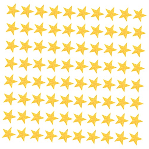 ARTIBETTER 1 Satz Fünf Punkte Stern Bügel Patches Applikationen Für Kleidung Taschen Jeans Hüte Diy Handwerk Stickerei Dekoration Für Kreative Projekte 80 Stück von Artibetter