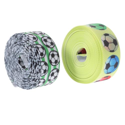 ARTIBETTER 1 Satz Fußball Geschenkband Dekoratives Geschenkverpackungsband Für Diy Pro Für Fußballpartys Und Bastelprojekte 2rollen von Artibetter