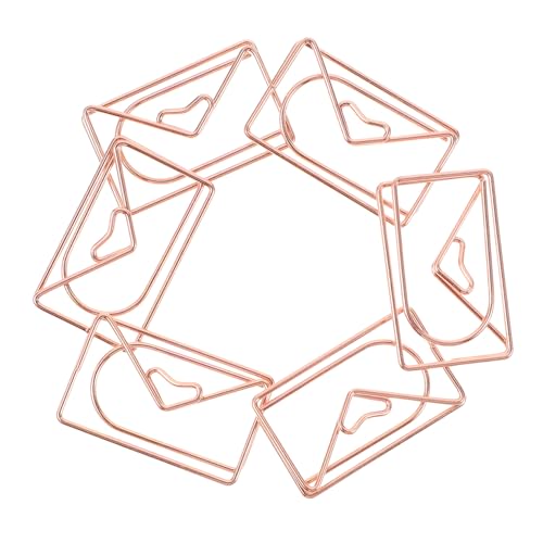 ARTIBETTER 1 Satz Große Metall Büroklammern Briefumschlag Form Roségoldene Papierclips Vielseitige Und Lesezeichen Clips Für Büro Und Zuhause 20 Stück ARTIBETTER 1 Satz Große Metall Büroklammern Briefumschlag Form Roségoldene Papierclips Vielseitige Und Lesezeichen Clips Für Büro Und Zuhause 20 Stück von Artibetter