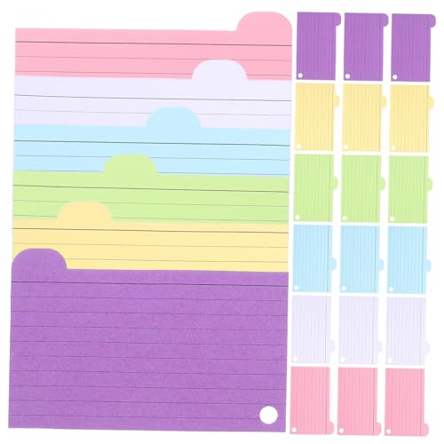 ARTIBETTER 1 Satz Haftnotizen Für Karteikarten Kartenteiler Schulmaterial Für Das College Studienbedarf Lernbedarf Lernkarten-pads Produkte Zur Karteikartenablage Farbige Karteikarten Papier von Artibetter